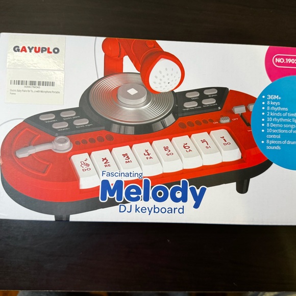Dj Mixer Piano Toy Kids Boys Girls Red Microphone Musical Learning Toddler SR6 - Picture 2 of 7